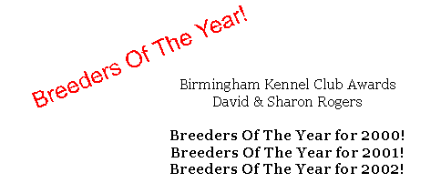 Rogers Awarded Breeders Of The Year for Three Consecutive Years!